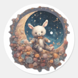 Moon Bunny Sticker