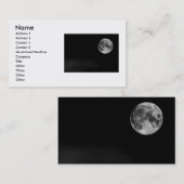 Moon Business Card Visitenkarte (Vorne/Hinten)