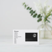 Moon Business Card Visitenkarte (Stehend Vorderseite)