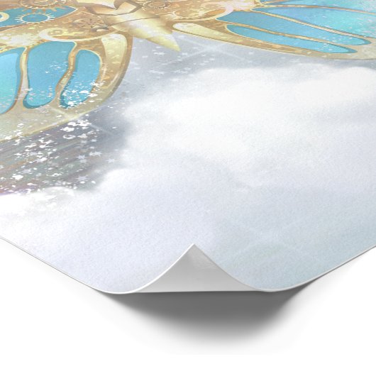 Moon Butterfly Poster (Ecke)