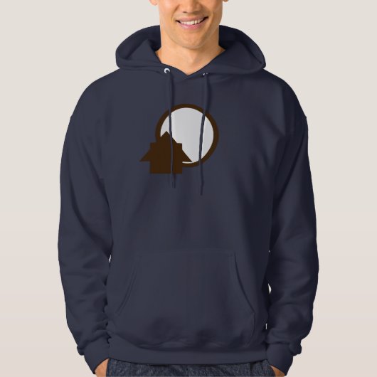 Moon Cabin: FriendlyWolf Hoodie von JH Thornton (Vorderseite)