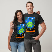 Moon Cake Final Space. Explosionen und Planeten. T-Shirt (Unisex)