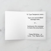 Moon Card Romantic Full Moon Custom Grußkarte Karte (Innenseite)