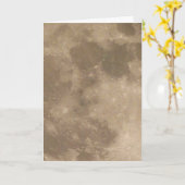 Moon Card Romantic Full Moon Custom Grußkarte Karte (Gelbe Blume)