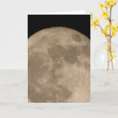 Moon Card Romantische Vollmond Blank Grußkarte Karte (Gelbe Blume)