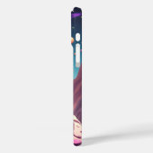 Moon Cartoon Astronaut Art Case-Mate iPhone Hülle (Rückseite / Links)