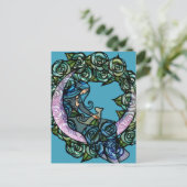 Moon Cat Goddesss MoonChild Cats Postkarte (Stehend Vorderseite)