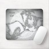 Moon Cat Mauspad (Mit Mouse)