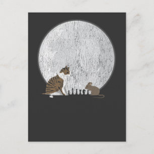Moon Cat Mouse Moon Cat Mouse Postkarte