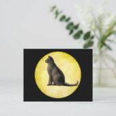 Moon Cat Postkarte (Stehend Vorderseite)