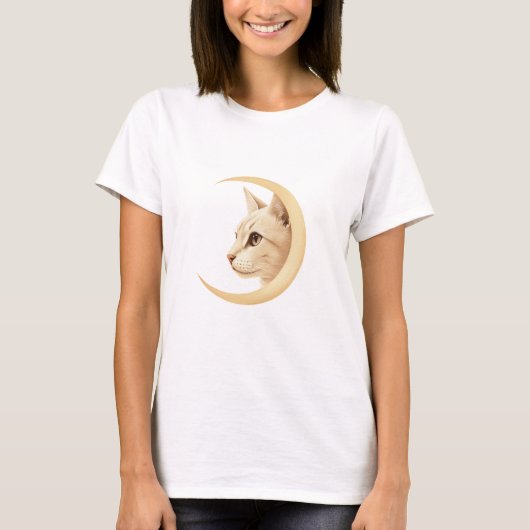 Moon Cat T - Shirt - Cosmic Kitesdesign (Vorderseite)