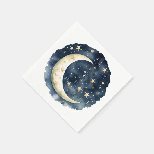 Moon Celestial Baby Showstars Space Serviette (Ecke)
