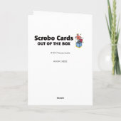 Moon Cheese Feiertagskarte (Rückseite)