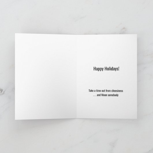 Moon Cheese Feiertagskarte (Innenseite)