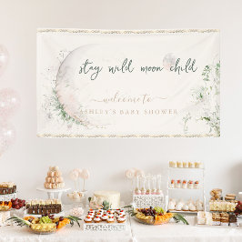 Moon Child | Boho Hippie Baby Dusche Willkommen Banner