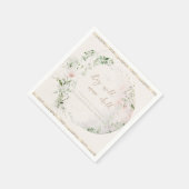 Moon Child | Boho Hippie Baby Shower Serviette (Ecke)