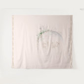 Moon Child | Boho Hippie Baby Shower Wandteppich (Vorderseite (Horizontal))