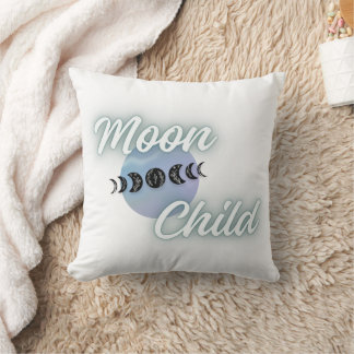 Moon Child Boho Moon Phases Throw Kissen