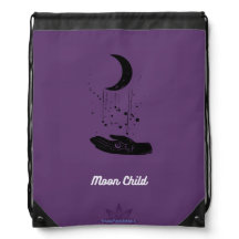 Moon Child Drawstring Backpack