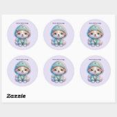 Moon Child Energy Dog Sticker (Blatt)