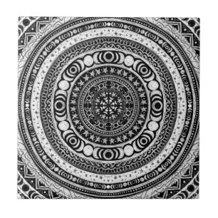 Moon Child Mandala Triple Moon Hexe Fliese