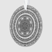 Moon Child Mandala Triple Moon Hexe Ornament (Vorderseite)