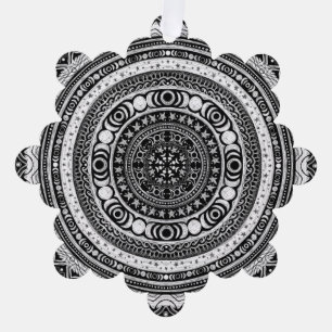 Moon Child Mandala Triple Moon Hexe Ornament Karte