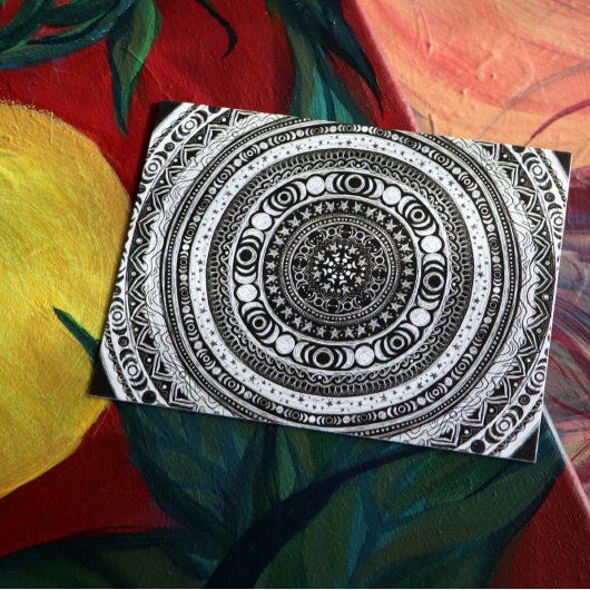 Moon Child Mandala Triple Moon Hexe Postkarte