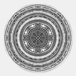 Moon Child Mandala Triple Moon Hexe Runder Aufkleber