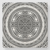 Moon Child Mandala Triple Moon Hexe Steinuntersetzer (Vorderseite)