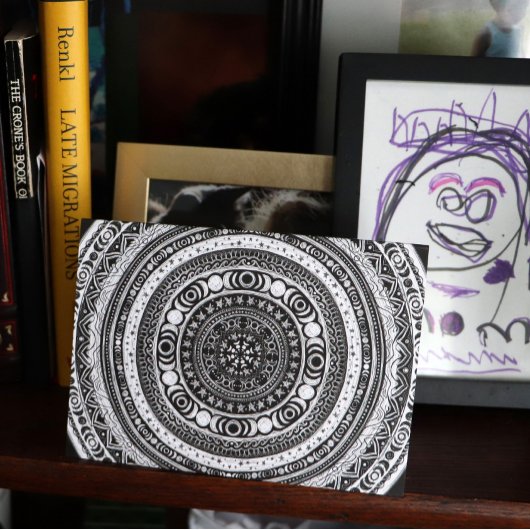 Moon Child Mandala Triple Moon Rotzunge Karte