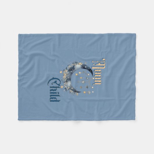 Moon Child Nursery Fleecedecke (Vorderseite (Horizontal))