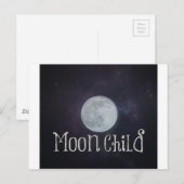 Moon Child Postkarte (Vorne/Hinten)