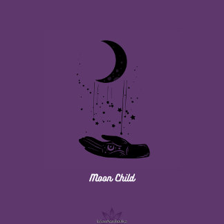 Moon Child Round Wall Clock Runde Wanduhr