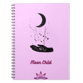 Moon Child Spiral Foto Notebook Notizblock (Vorderseite)