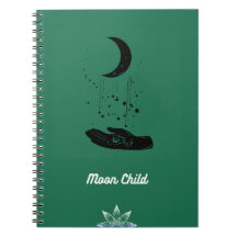 Moon Child Spiral Foto Notebook