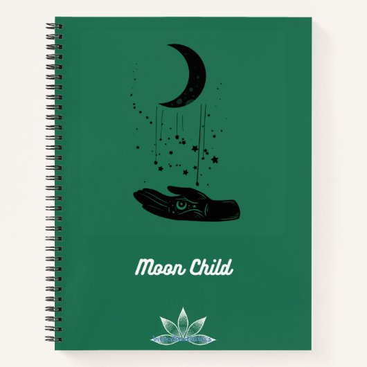 Moon Child Spiral Notebook Notizblock (Vorderseite)