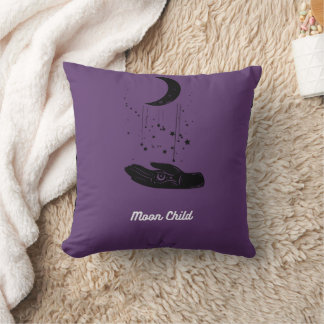 Moon Child Throw Pillow Kissen
