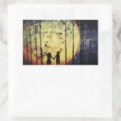 Moon Children Rechteckiger Aufkleber (Tasche)