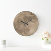 Moon Clock Full Moon Wall Clocks Decor Ohrs Große Wanduhr (Zuhause)