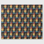 Moon Clock Geschenkpapier (Flach)