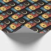 Moon Clock Geschenkpapier (Ecke)