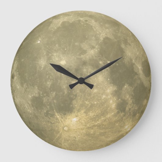 Moon Clock 🌕 Große Wanduhr (Vorderseite)