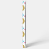 Moon Clouds and Stars Imitats Glitzer Pattern Samsung Galaxy Hülle (Linke Seite)