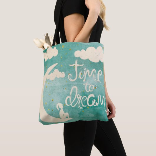Moon Clouds Inspirierend Dream Quote Tasche (Von Nahem)