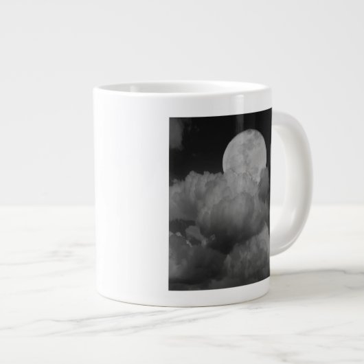 Moon & Clouds über Kansas Jumbo-Tasse (Vorderseite Rechts)