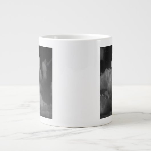 Moon & Clouds über Kansas Jumbo-Tasse (Vorderseite)