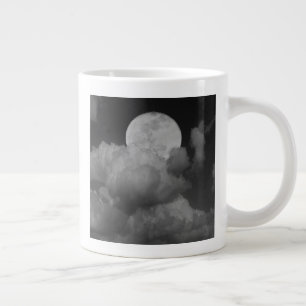 Moon & Clouds über Kansas Jumbo-Tasse