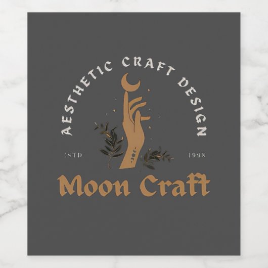 Moon Craft Weinetikett (Einzelnes Label)