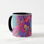 Moon Crashers, Abstrakt Art Tasse (Vorderseite Links)